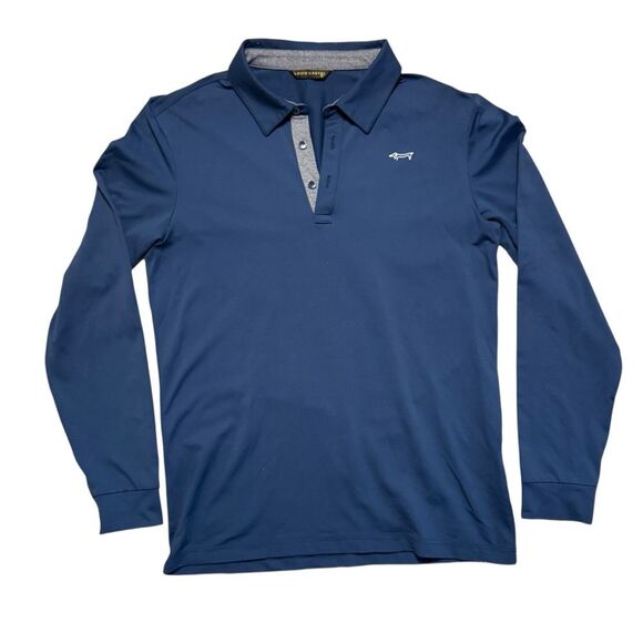 Tops - Louis Castel Golf Blue Polo Shirt Long Sleeve Women's Size 95 (small)